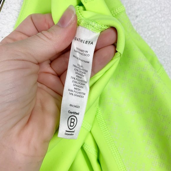 Athleta | Stay Fly 9" Short Neon Yellow / Green - Picture 5 of 11